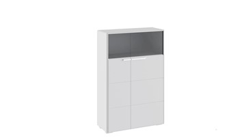 Распашной шкаф Наоми комбинированный двухстворчатый, цвет Белый глянец ТД-208.07.29 в Рязани