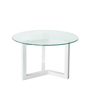 Журнальный столик Оникс-8, Выбеленный дуб/Прозрачное стекло в Рязани