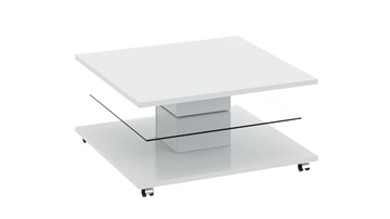 Квадратный столик Diamond тип 1 (Белый глянец) в Рязани