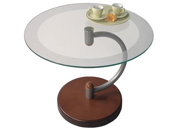 Стеклянный столик Дуэт 13Н (металлик средне-коричневый) в Рязани