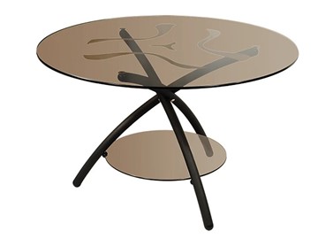Стеклянный столик Дуэт 3 (черный-тонированное) в Рязани