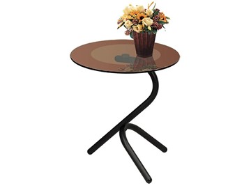 Стеклянный столик Дуэт 5 (черный-тонированное) в Рязани