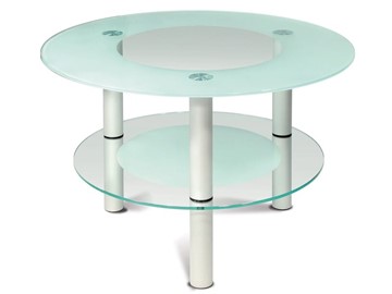 Стеклянный столик Кристалл 3 (алюминий-прозрачное) в Рязани