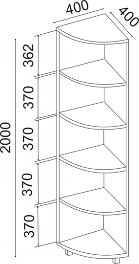 Угловой стеллаж West М07 в Рязани - изображение 1