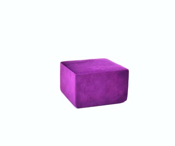 Пуф бескаркасный Тетрис 50х50, фиолетовый в Рязани