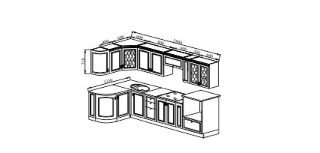 Модульный угловой гарнитур Веста 1330х2800, цвет Сандал белый в Рязани - изображение 2