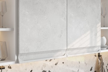 Кухня угловая Вельвет, бетон графит/бетон снежный в Рязани - предосмотр 4