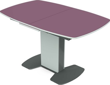 Кухонный стол раздвижной Санторини (стекло) в Рязани