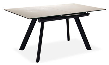 Обеденный раздвижной стол Бордо 2CQ 160х90 (Oxide Avorio/Графит) в Рязани