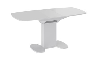 Раздвижной стол Портофино (СМ(ТД)-105.02.11(1)), цвет Белый глянец/Стекло белое в Рязани - предосмотр 1