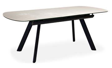 Кухонный стол раскладной Шамони 2CQ 160х90 (Oxide Avorio/Графит) в Рязани - предосмотр 1