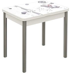 Кухонный раздвижной стол Бари дерево №8 (Exclusive h174/белый) в Рязани