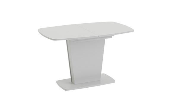 Обеденный раздвижной стол Честер тип 2, цвет Белый/Стекло белый глянец в Рязани - изображение