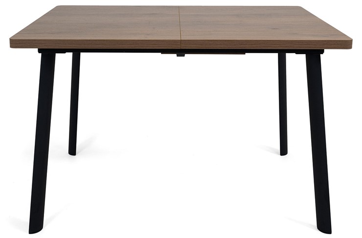 Кухонный раскладной стол Дали-1L(ноги черные, дуб табако) в Рязани - изображение 1