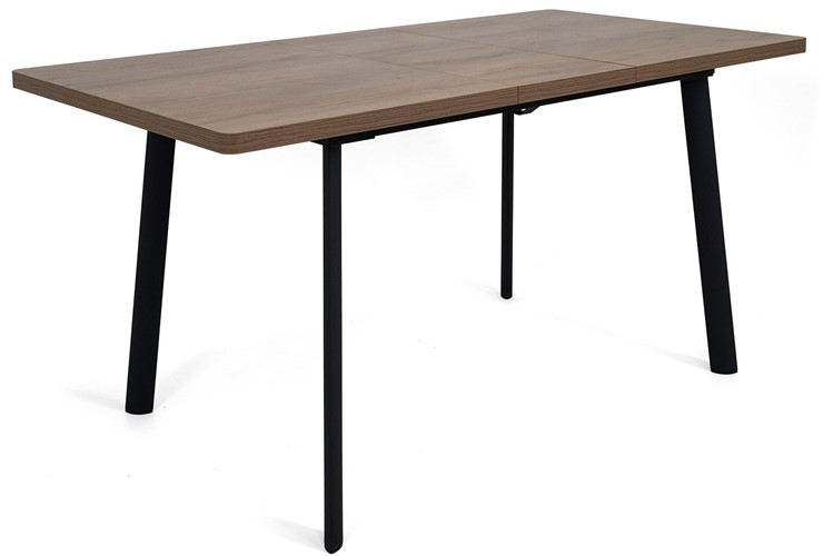 Кухонный раскладной стол Дали-1L(ноги черные, дуб табако) в Рязани - изображение 3