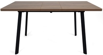 Кухонный раскладной стол Дали-1L(ноги черные, дуб табако) в Рязани - предосмотр 5