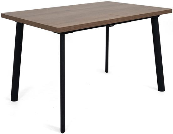 Кухонный раскладной стол Дали-1L(ноги черные, дуб табако) в Рязани - изображение