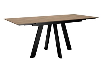 Кухонный стол раскладной DikLine DM120 Дуб галифакс / опоры черные в Рязани - предосмотр 2