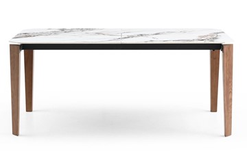 Обеденный раздвижной стол DT8843CW (180) белый мрамор  керамика в Рязани
