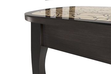 Кухонный раскладной стол Экстра 2 цвет венге-арабика (1000х600х745) в Рязани - предосмотр 1