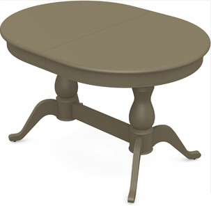 Кухонный стол раздвижной Фабрицио-2 исп. Овал 1200, Тон 40 Покраска + патина с прорисовкой (на столешнице) в Рязани - предосмотр