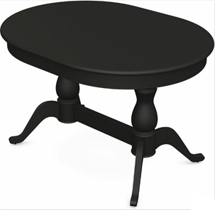 Раздвижной стол Фабрицио-2 исп. Овал 1600, Тон 12 Покраска + патина с прорисовкой (на столешнице) в Рязани