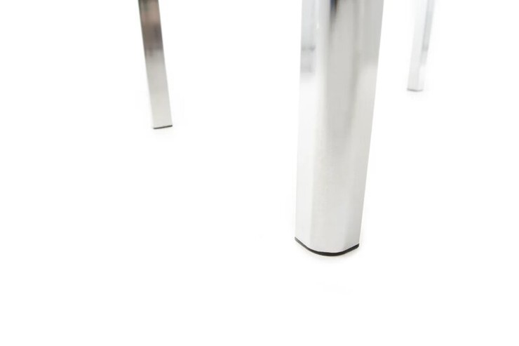 Кухонный стол раздвижной Гамбург исп. мини, Пластик (Дерево темное, опоры хром) в Рязани - изображение 4