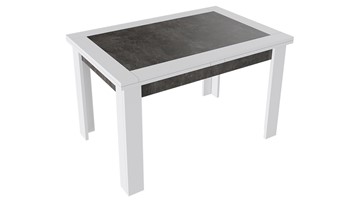 Кухонный стол раздвижной Хьюстон тип 4 (Белый/Ателье темный) в Рязани