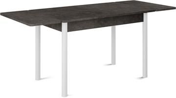 Кухонный раскладной стол Милан-2 EVO, ноги белые, серый камень в Рязани - предосмотр 1