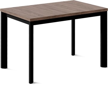 Кухонный раздвижной стол Нагано-1L (ноги черные, дуб табако) в Рязани