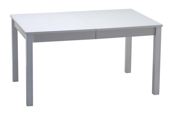 Раздвижной стол Нагано-2 стекло белое opti (хром-лак) в Рязани - изображение