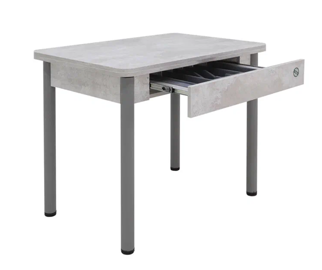 Кухонный стол раскладной Прайм-3Р, Цемент светлый в Рязани - изображение 2