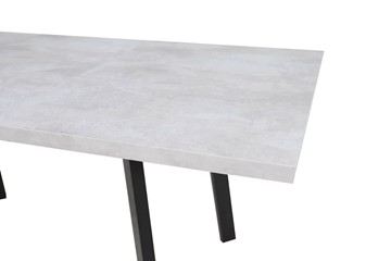 Кухонный раскладной стол Робин, опоры прямые, цемент светлый в Рязани - предосмотр 3