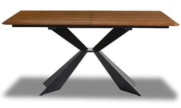 Кухонный раскладной стол T1712A: орех 180 (WK-07)/черный (PC-02) в Рязани