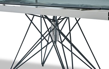 Кухонный стол раскладной T-041 (140) прозрачный в Рязани - предосмотр 2