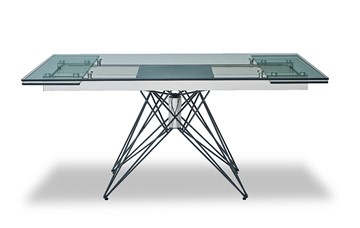 Кухонный стол раскладной T-041 (140) прозрачный в Рязани - предосмотр