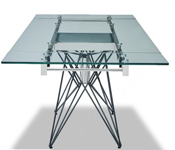 Кухонный стол раскладной T-041 (140) прозрачный в Рязани - предосмотр 4