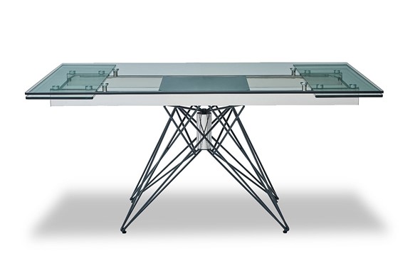 Кухонный стол раскладной T-041 (140) прозрачный в Рязани - изображение