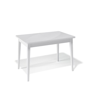 Раздвижной стол Kenner 1100M (Белый/Стекло белое глянец) в Рязани
