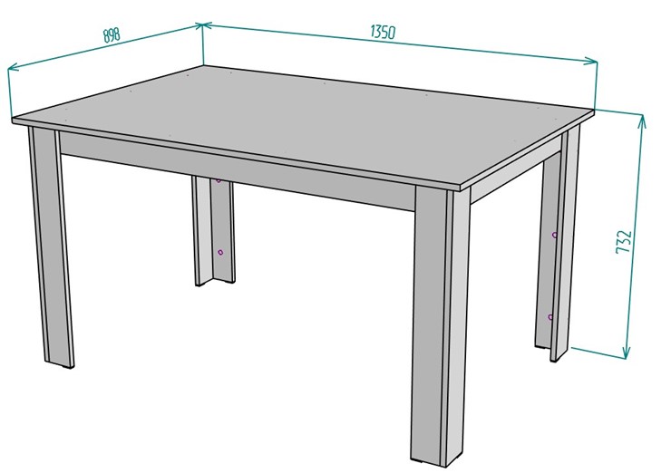 Кухонный обеденный стол T37, ЯШС в Рязани - изображение 1