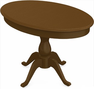 Кухонный стол раскладной Фабрицио-1 исп. Эллипс, Тон 2 Покраска + патина с прорисовкой (на столешнице) в Рязани