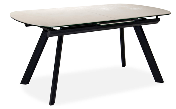 Кухонный стол раскладной Шамони 2CQ 160х90 (Oxide Avorio/Графит) в Рязани - изображение