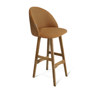 Барный стул SHT-ST35 / SHT-S65 (горчичный/дуб брашированный коричневый) в Рязани