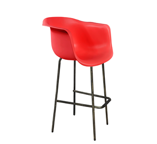 Барный стул SHT-ST31/S29 (красный/черный муар/золотая патина) в Рязани