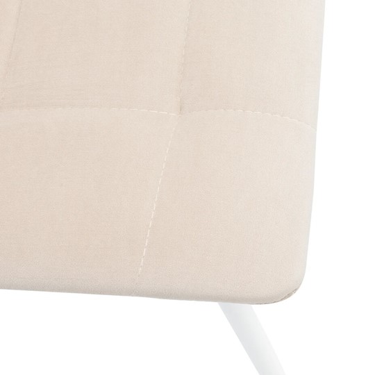Кухонный стул Leset Скай (Металл белый/велюр песок) в Рязани - изображение 4
