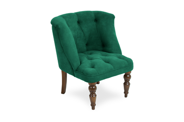 Кресло Бриджит зеленый ножки коричневые в Рязани