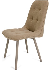 Обеденный стул Бакарди, ноги мокко круглые R32/велюр T184 Кофе с молоком в Рязани