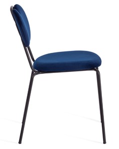 Обеденный стул DANTON (mod. 0139223) 47х56,5х79 темно-синий S108 (117 DARK BLUE)/черный арт.20057 в Рязани - предосмотр 1