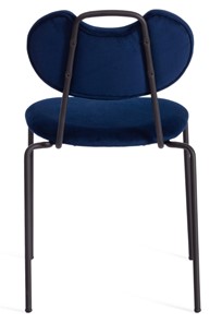 Обеденный стул DANTON (mod. 0139223) 47х56,5х79 темно-синий S108 (117 DARK BLUE)/черный арт.20057 в Рязани - предосмотр 3
