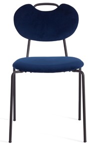 Обеденный стул DANTON (mod. 0139223) 47х56,5х79 темно-синий S108 (117 DARK BLUE)/черный арт.20057 в Рязани - предосмотр 4